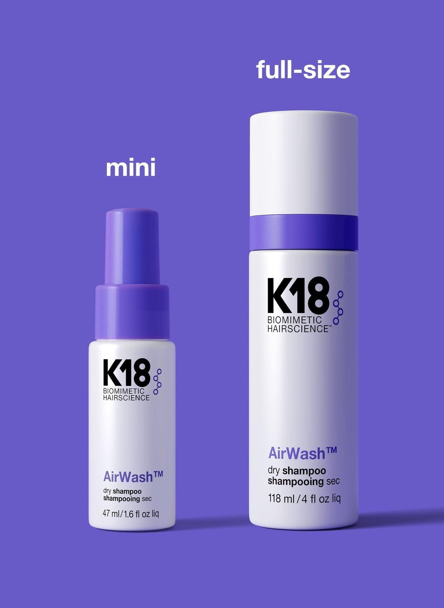 AirWashTM dry shampoo 4oz