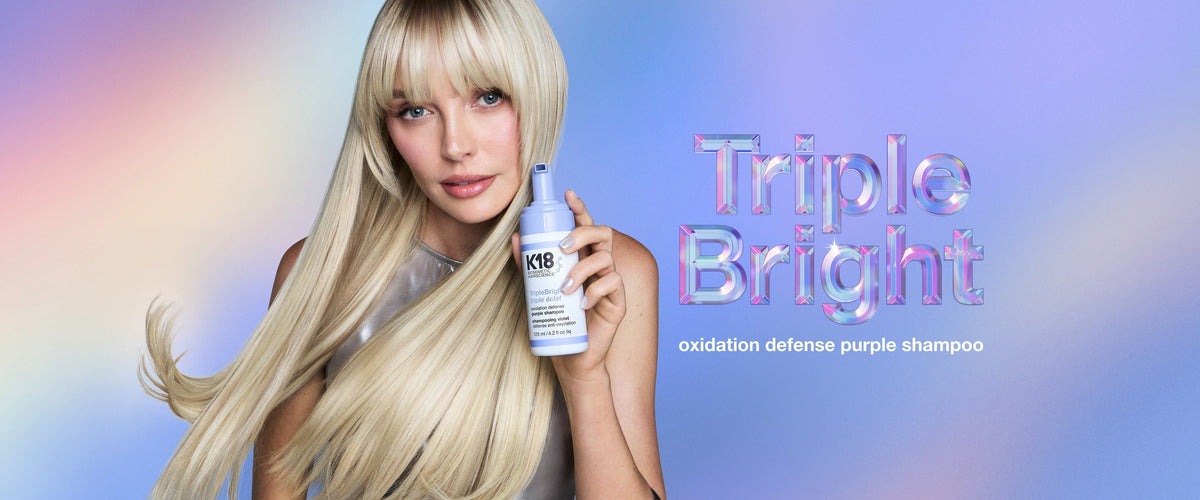 TripleBright oxidation defense purple shampoo