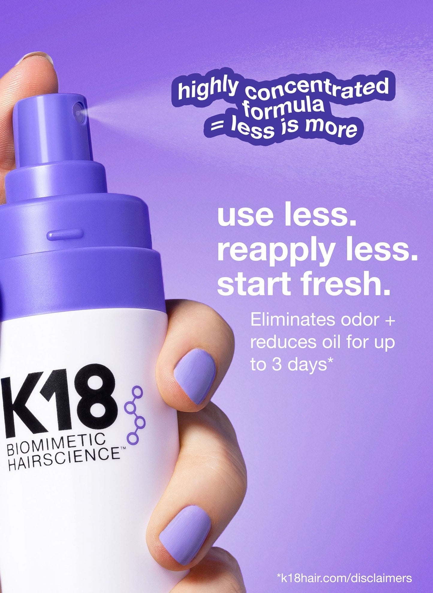 Mini AirWashTM dry shampoo