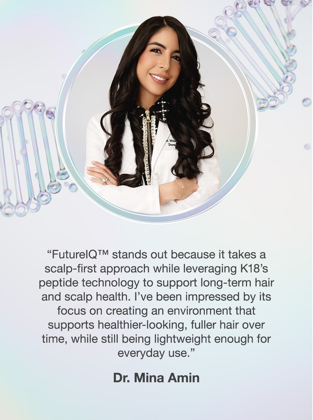 FutureIQTM biomimetic hair longevity serum