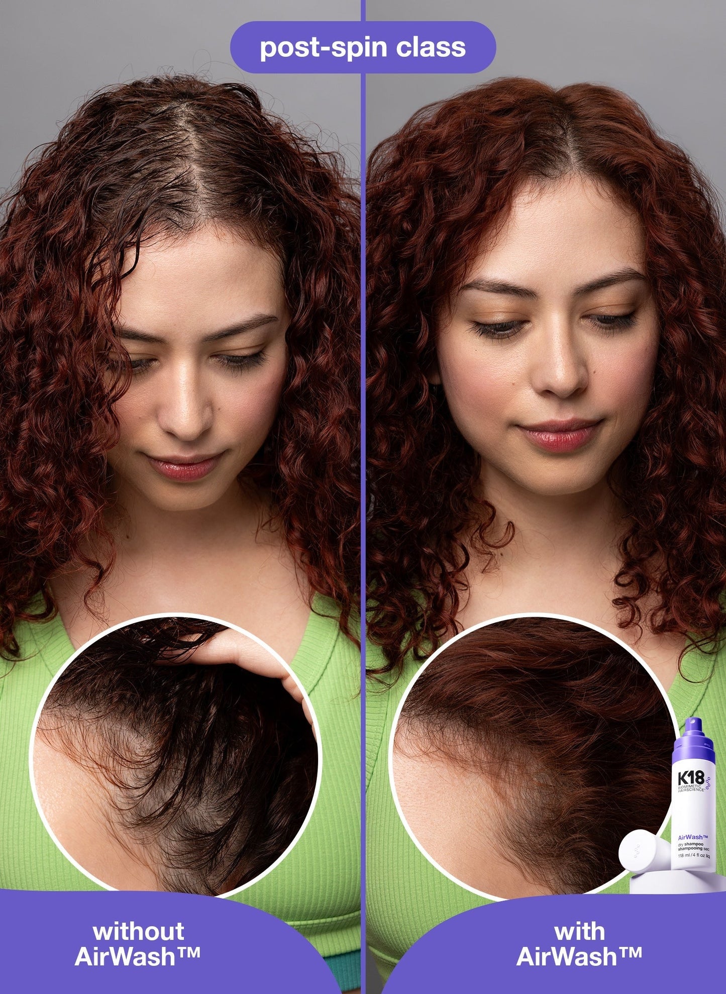 Mini AirWashTM dry shampoo